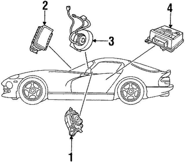 4848802AE - Electrical: Air Bag Control Module for Mopar Image