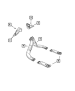 68245119AA - Air Conditioners and Heaters: Floor Adaptor Duct for Mopar Image