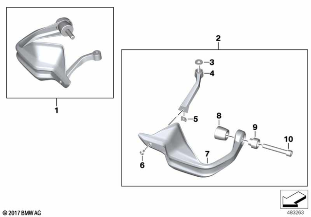 46638521653 - Protection: Body screw with shoulder for BMW-Motorrad Image