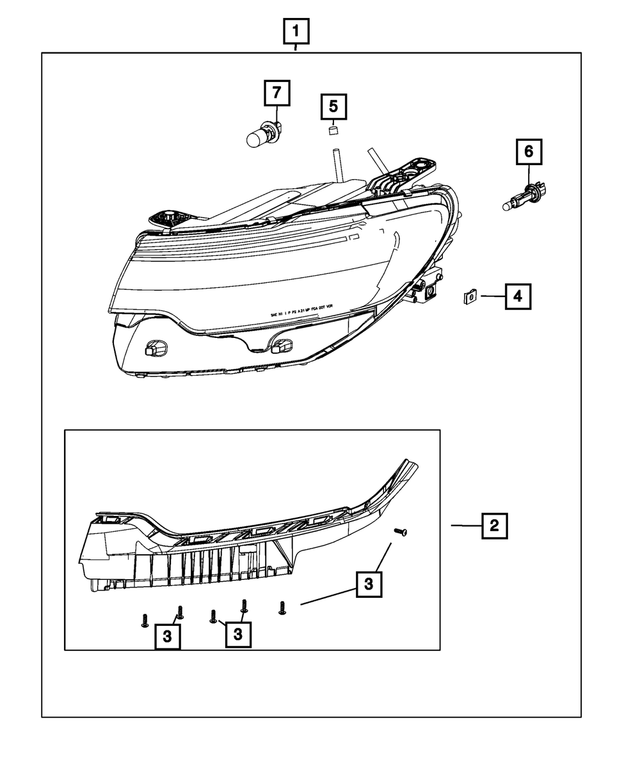 68542244AA - Electrical: Fascia Bracket Kit, Right for Mopar Image image