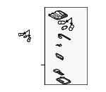 8126048660B0 - Body: Map Lamp Assembly for Lexus: RX330, RX350, RX400h Image