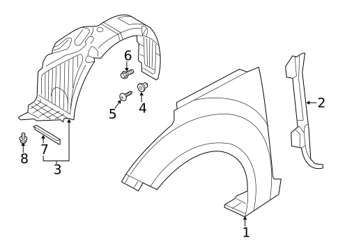 Fender & Components for 2015 Hyundai Veloster #0