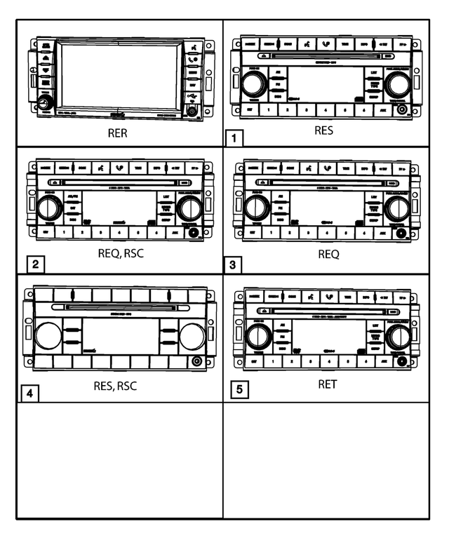 5064949AD - Electrical: Am/fm/6 Dvd/sdars Radio for Mopar Image