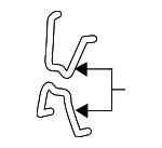 58188F6100 - Brakes: Caliper Spring for Kia: Cadenza Image