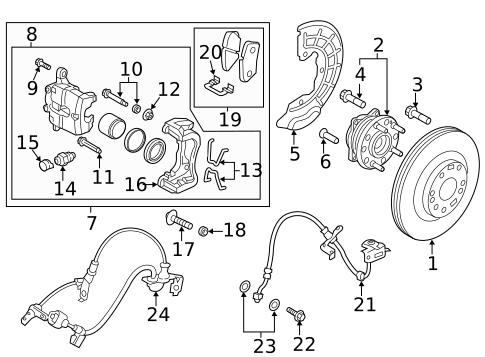 Disc Pads & Brake Shoes for 2018 Kia Cadenza #0