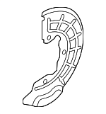 51756C1250 - Brakes: Backing Plate for Kia: Cadenza, Optima Image