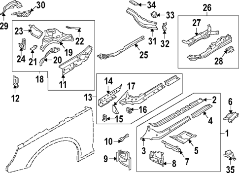 Structural Components & Rails for 2025 Audi A4 allroad #0