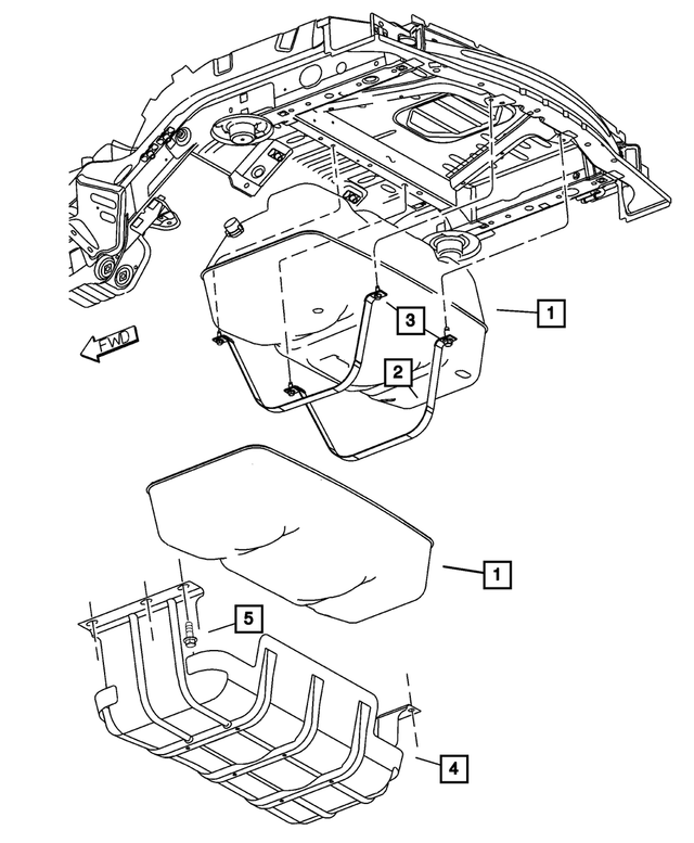 52128911AL - : Fuel - Plastic Tank for Mopar Image