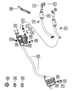 53010359AC - : Exhaust Muffler And Tailpipe for Dodge: Durango Image