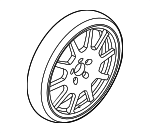 9Y0601010D - Tire &amp; Wheel: Spare Tire for Porsche Image