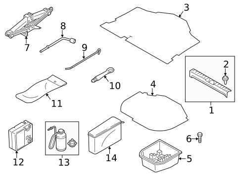 Interior Trim - Rear Body for 2025 Mitsubishi Outlander Sport #1