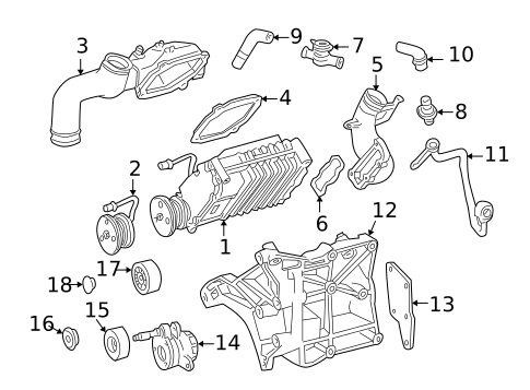 Supercharger for 2000 Mercedes-Benz C230 #0