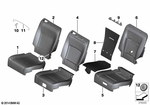 52207231277 - : Leather Cover For Basic Seat Left for BMW Image
