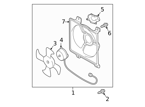 Condenser Fan for 2007 Mitsubishi Galant #0