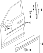 32368587 - Body: Applique for Volvo: C40 Recharge, EC40 Image