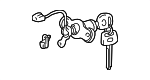 6905548040 - Body: Cylinder &amp; Keys for Toyota: Highlander Image