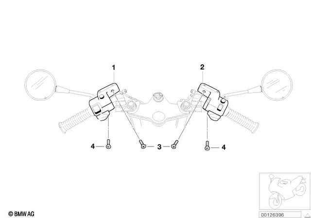 61317708345 - General Electrical System: Combination Switch Left -  for BMW-Motorrad Image