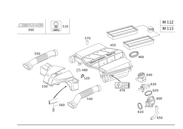 2035050088 - Chassis Sheet Metal/Air Intake: Cover for Mercedes-Benz: 180C, C230, CLK320, CLK350, CLK500, CLK55 AMG, CLK550, CLK63 AMG Image image