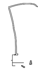 6787230240 - Body: Surround Weather-strip for Lexus: GS300, GS400 Image