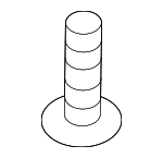 90105TBAA00 - Body: Engine Cover Bolt for Honda Image
