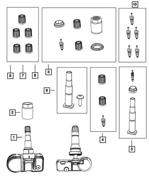 Tire Monitoring System for 2010 Dodge Nitro #0