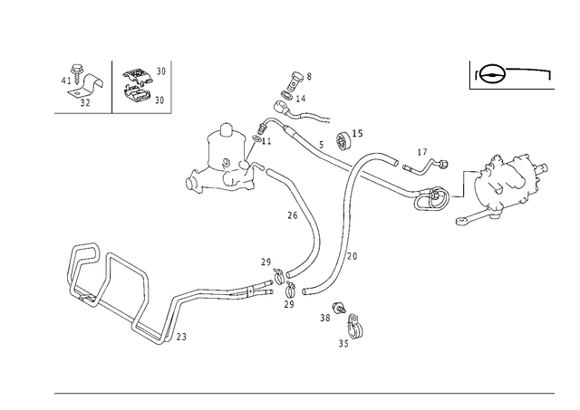 2024665181 - : Hose for Mercedes-Benz Image