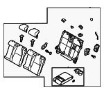 DGH957450A45 - Body: Seat Back Assembly for Mazda: CX-30 Image
