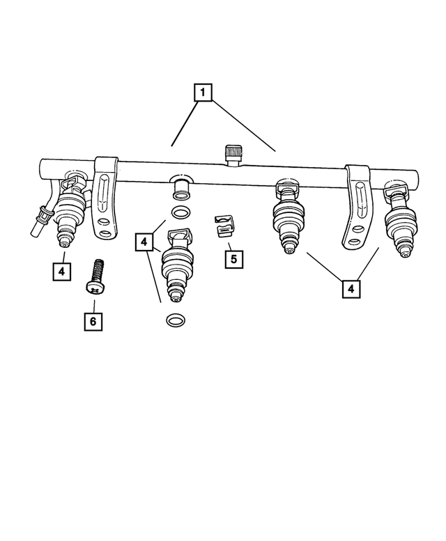 5135582AA - Fuel: Fuel Rail for Jeep: Liberty, Wrangler Image