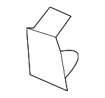 6896064J10 - Body: Center Bezel Hole Cover for Nissan: Pathfinder, Sentra Image