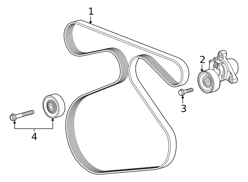 Belts & Pulleys for 2022 Chevrolet Tahoe #0