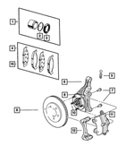 5191241AA - Service Brakes: Disc Brake Caliper Seal Kit for Mopar Image