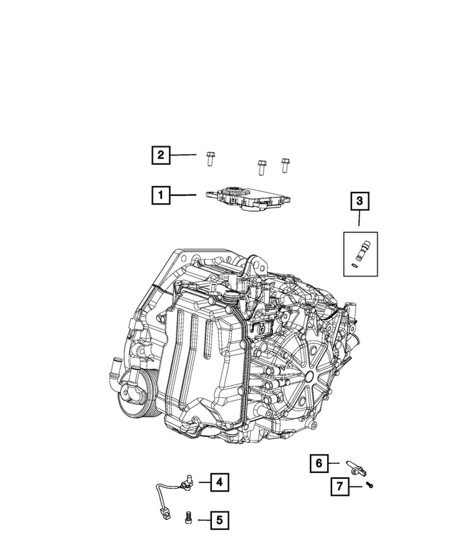 83503987 - AS60T; 6 Speed HD; Automatic Transaxle: Hex Flange Head Bolt for Mopar Image