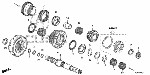 AT Third Shaft - Clutch (4th) (6AT) for 2014 Acura MDX #0
