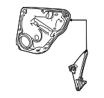 1J4839730L - Body: Window Regulator for Volkswagen: Golf, Jetta Image