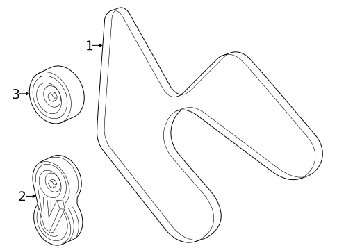 Belts & Pulleys for 2005 Ford Explorer #0