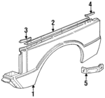 391140 - : Fender Retainer for Land-Rover Image