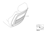52108235901 - : Rear Panel With Net Bag for BMW Image