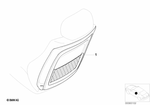 52108235901 - : Rear Panel With Net Bag for BMW Image