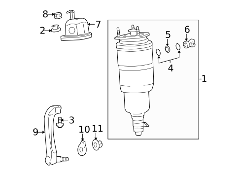 Struts & Components for 2013 Lexus LS460 #2