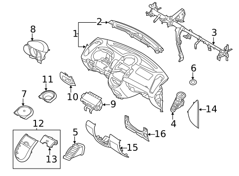 Instrument Panel for 2013 Kia Soul #0