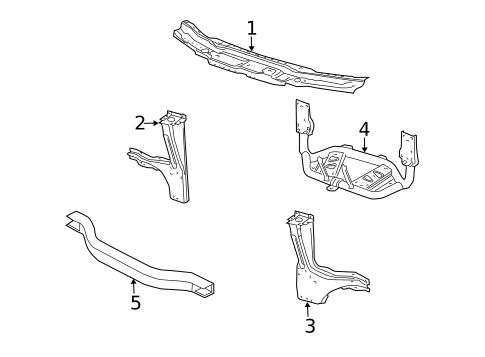 Radiator Support for 2005 Land Rover Range Rover #0