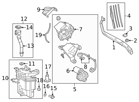 Wipers for 2019 Lexus LC500 #0