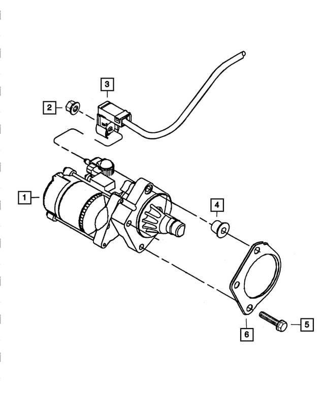 4759893AB - Electrical: Starter Wiring for Mopar Image