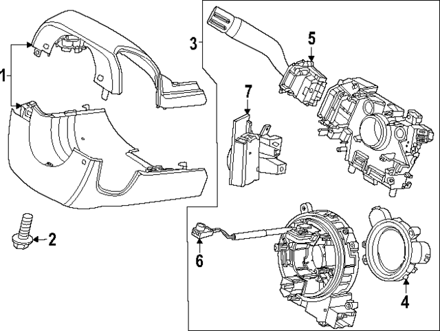 PC3Z3F818A - Steering: Position Sensor for Ford: F-250 Super Duty, F-350 Super Duty, F-450 Super Duty, F-550 Super Duty Image