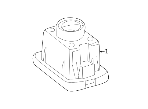 License Lamps for 2020 Mercedes-Benz GLC43 AMG #1