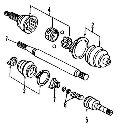 Axle Shaft for 1990 Chrysler New Yorker #1