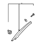 85820S2000NNB - Body: Body A-Pillar Trim Panel for Hyundai Image