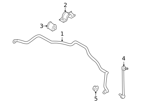 Stabilizer Bar & Components for 2010 Mitsubishi Endeavor #0