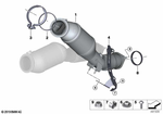 18328053346 - : Rp Catalytic Converter.Close To The Engine for BMW Image