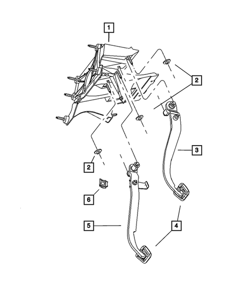 Brake Pedals for 2005 Jeep Liberty #0